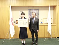 田隝　稟さんと北堀市長